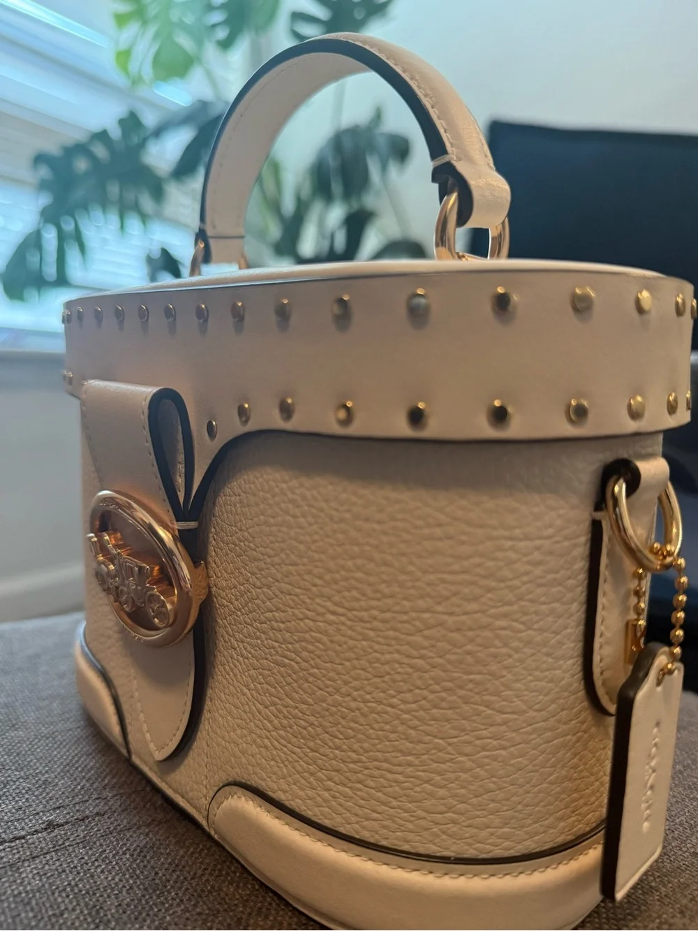 Coach Georgie Crossbody Cream/White
